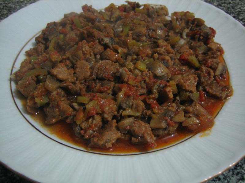 Chili Con Carne Baharatlı Kıymalı Mantar